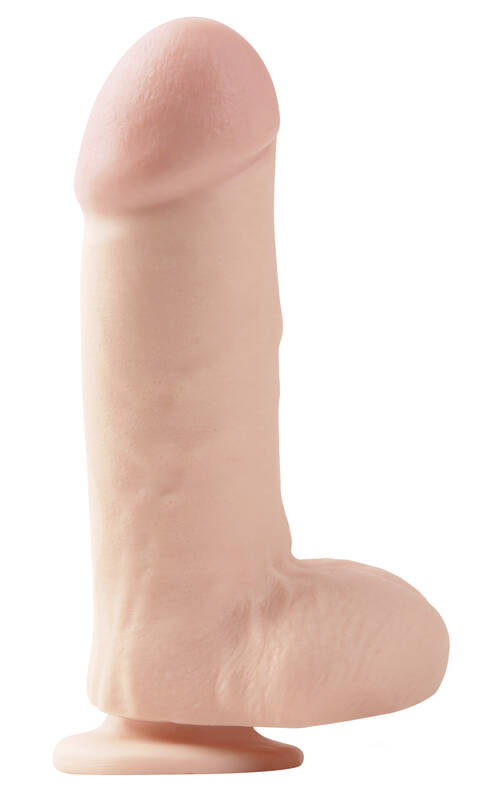 Basix Rubber Works - Big 7 With Suction Cup - Flesh