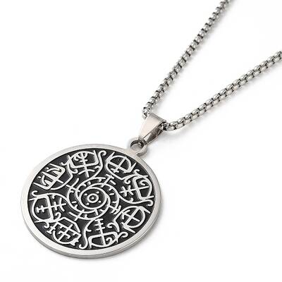 Vintage Round Coin Pendant Necklaces