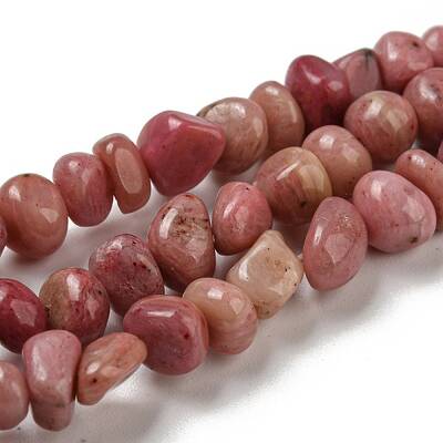 Natural Rhodochrosite Bead Strands