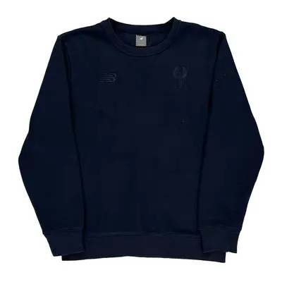 New Balance Sweatshirt - Large Navy Cotton Blend