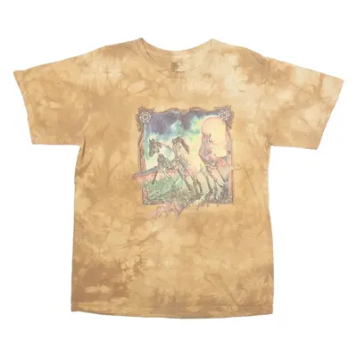 THE MOUNTAIN Horse Mens T-Shirt Brown L