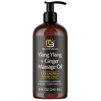 M3 Naturals Ylang Ylang and Ginger Body Massage Oil Aromatherapy for Sore Muscles - Spa Quality 240ml Body Care Comfort