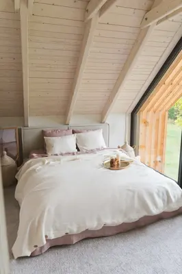 Linen bedding set in White | Size: US Cal.King+Standard