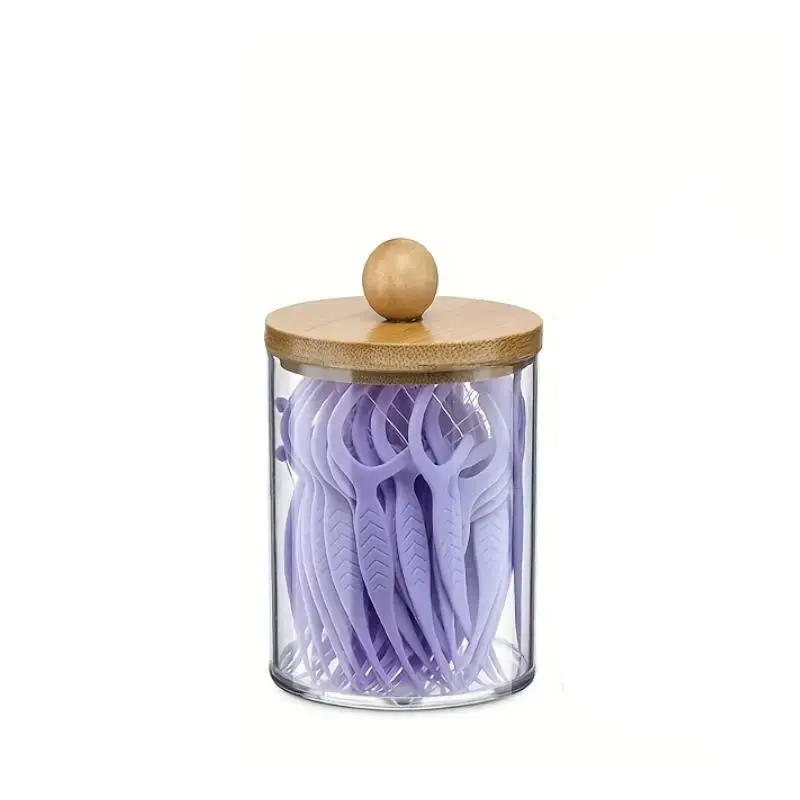 Clear Storage Box with Lid, 1 Count Round Dustproof Storage Bottle, Home Organizer for Daily Use, Room Accessories