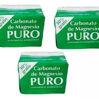 Cloruro de Magnesio 3 Pack - 7 Grams - Natural Wellness Supplement - Edible Magnesium - Dietary Vitamin Fitness Mineral