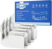 Lock Sheet Holders Keep Sheets Tight Heavy Duty Bed Sheet Holder Corner Fitted Sheet Straps Fit All Mattress Size Easy Instal...