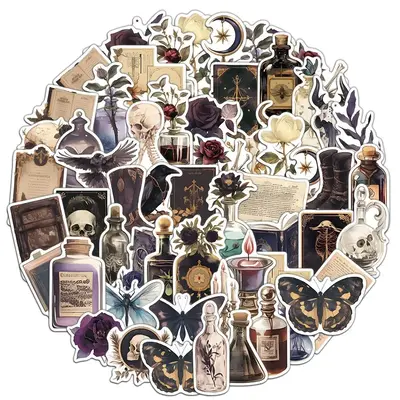 Creative Labels Sticker, Retro Car Decorative Decals, Waterproof Scrapbooking Laptop Stickers, Multipurpose Stickers for Car ...