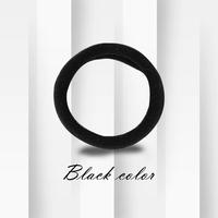 1 Piece Black Hair Ties for Thick and Curly Hair Ponytail Holders Hair Elastic Band for Women or Men