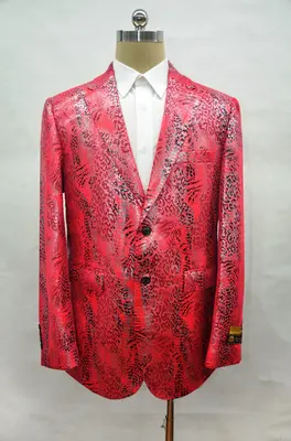 Mens Alligator Leather Jacket - Gator Jacket Red