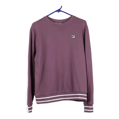 Fila Sweatshirt - Medium Purple Cotton Blend