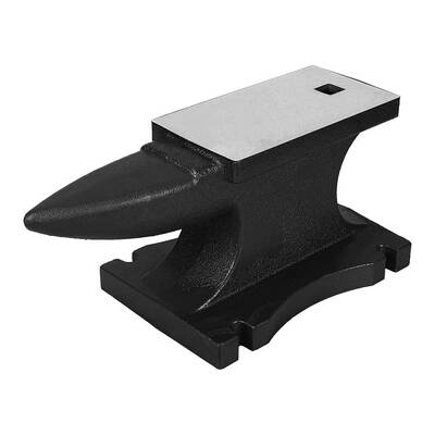 Garvee Single Horn Anvil Cast Iron 110 Lbs Large Work Surface Stable Base Metal-Smith Tool for Bending Shaping Black