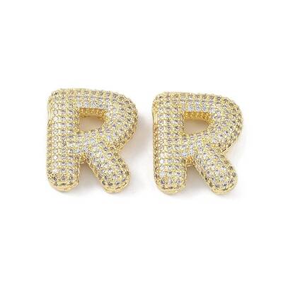 Brass Micro Pave Clear Cubic Zirconia Pendants