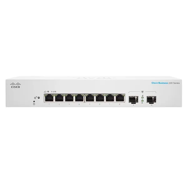 CBS220-8T-E-2G-CN Cisco 220 CBS220-8T-E-2G 8x Port 2x SFP Port Switch