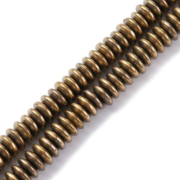 Electroplated Non-magnetic Hematite Beads Strands