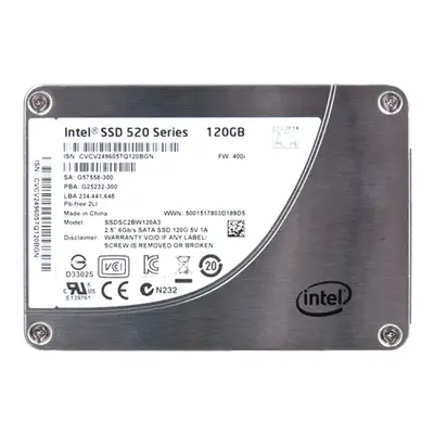 Intel SSDSC2BW120A301 | 520 120GB Multi-Level Cell SATA 6Gb/s 2.5-Inch Solid State Drive