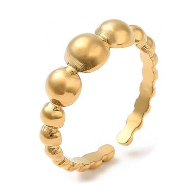 304 Stainless Steel Open Cuff Rings for Women