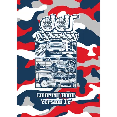 Version 4 Truck Coloring Book — Real Trucks & Builders — Dirty Diesel Supply