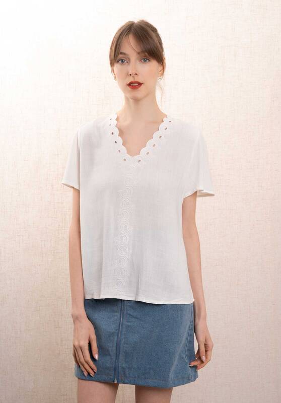 Blouse Sc310 White | Color: WHITE | Size: M