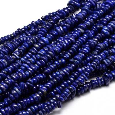 Natural Lapis Lazuli Chip Beads Strands