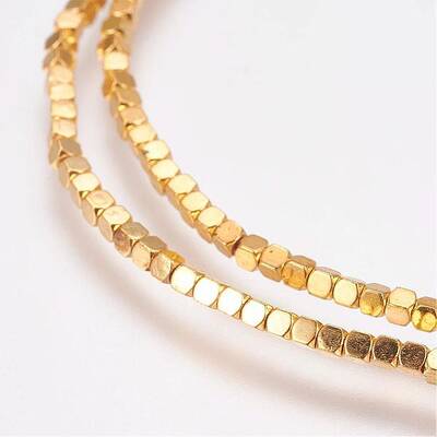 Grade AA Non-Magnetic Synthetic Hematite Bead Strands