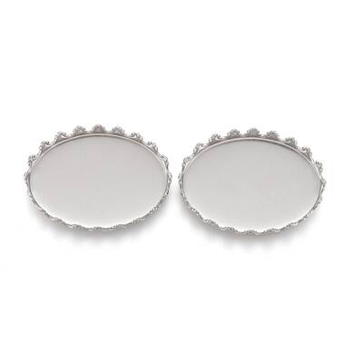 Tarnish Resistant 201 Stainless Steel Cabochon Settings