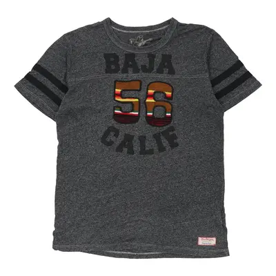 Made in USA Baja Calif True Religion T-Shirt - Medium Grey Cotton