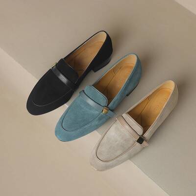 CHIKO Laura Round Toe Block Heels Loafers Shoes