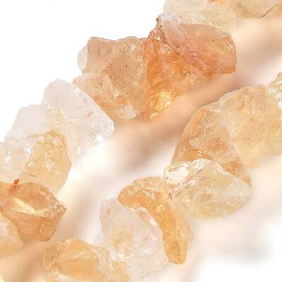 Raw Rough Natural Citrine Beads Strands