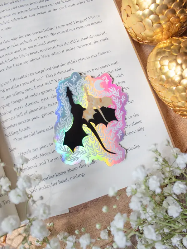 Tairn and Andarana Fourth Wing Vinyl Sticker | Double Trouble