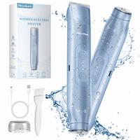 Akunbem Bikini Trimmer for Women,  Electric Shaver and Razor Rechargeable 2-in-1 Body and Facial Hair Removal Double Head for...