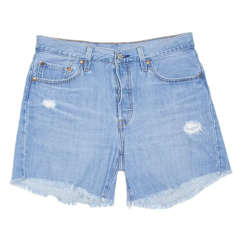 LEVI'S 501 BIG E Womens Denim Shorts Blue Relaxed S W28