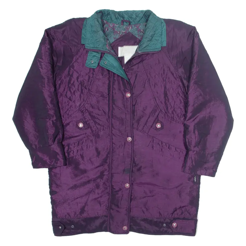 IZZI Rain Jacket Purple Nylon 90s Womens L