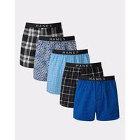 Hanes Ultimate Men's Boxer Underwear, Moisture-Wicking, 5-Pack