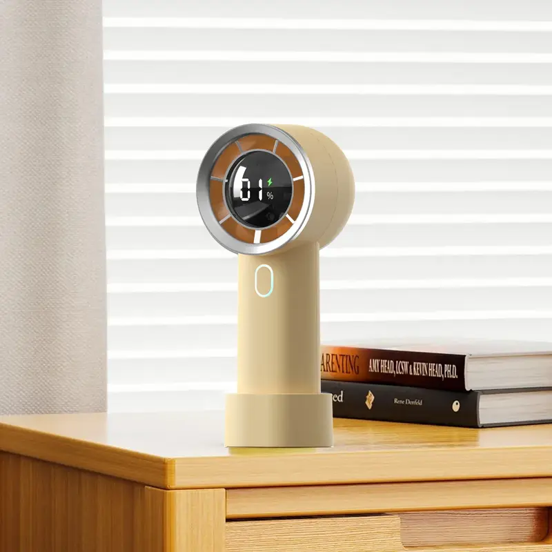 New High Speed Hand Held Fan Cooler Portable Air Conditioner Portable Fan Rechargeable Mini Air Conditioner | Color: High Spe...