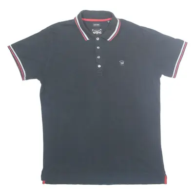 DIESEL Mens Polo Shirt Black XL