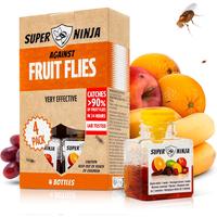 Fruit Fly Traps for Indoors - 4 Pack, Highly Effective Fruit Fly Catcher for Indoor Use for Home & Kitchen, Up to 3 Weeks of ...
