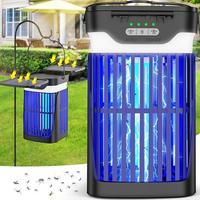 Solar Bug Zapper 4200V Electric Mosquito Killer with Dual Folding Solar Panel,USB Rechargeable Cordless,Outdoor&Indoor Use fo...