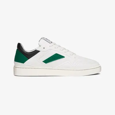 Men's Court | White-Black-Kelly Green | Size: 9.5