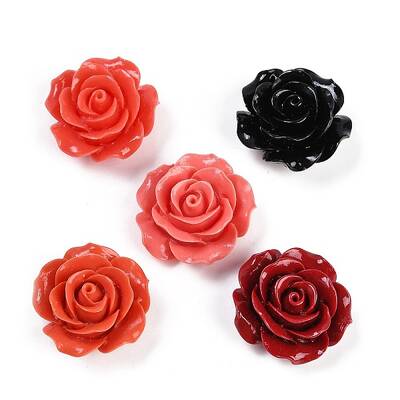 Synthetic Coral Carved Beads