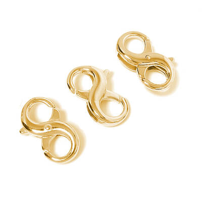 Brass Double Opening Lobster Claw Clasps