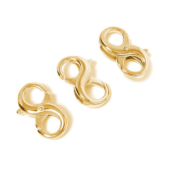 Brass Double Opening Lobster Claw Clasps