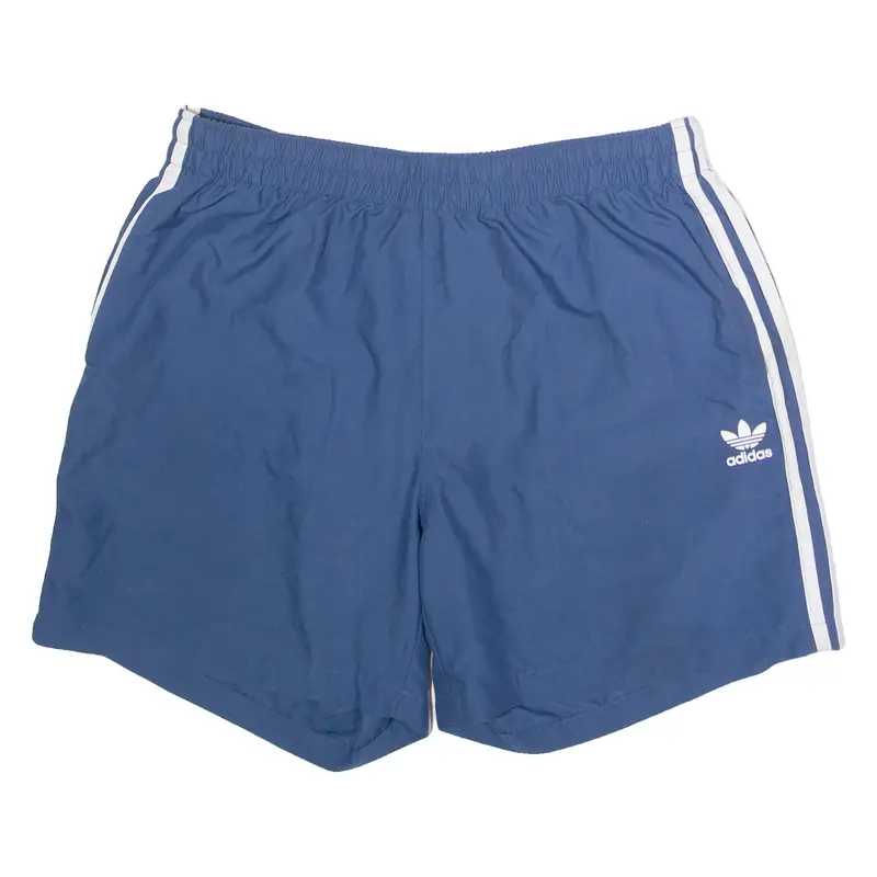 ADIDAS ORIGINALS Mesh Lined Mens Swimming Shorts Blue L W30