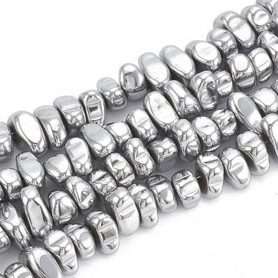 Electroplate Non-magnetic Synthetic Hematite Beads Strands