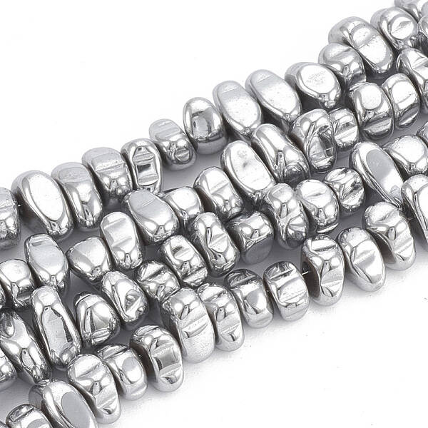 Electroplate Non-magnetic Synthetic Hematite Beads Strands