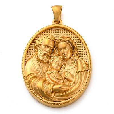 Religion Golden Tone 304 Stainless Steel Pendants