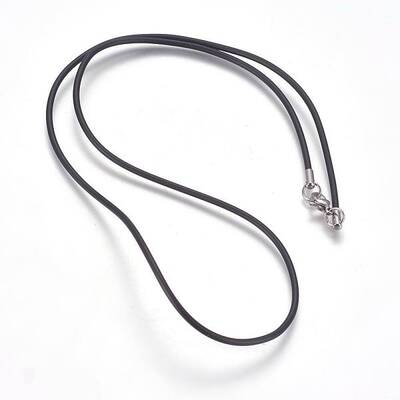 Rubber Cord Necklaces Making