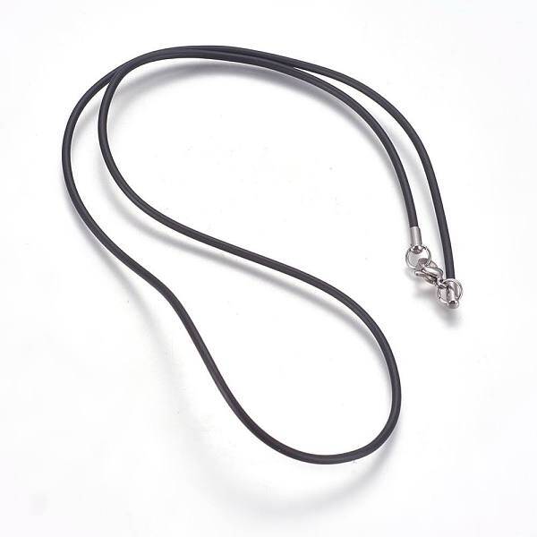 Rubber Cord Necklaces Making