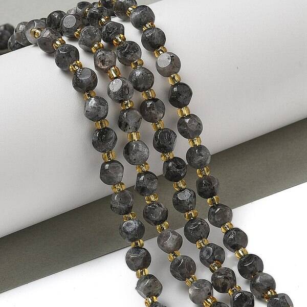 Natural Larvikite Beads Strands