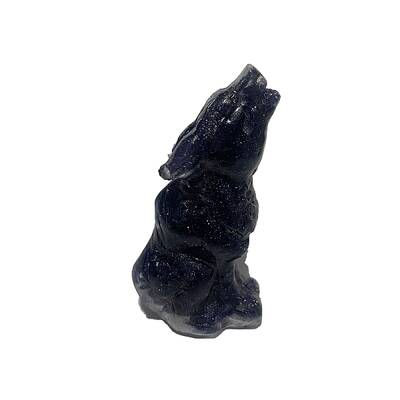 Resin Wolf Display Decoration