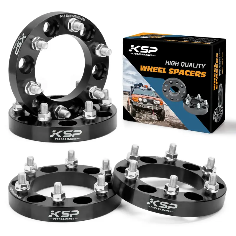 1995-2025 toyota 1 wheel spacers 6x5.5 forged aluminum 108mm bore - KSP Performance